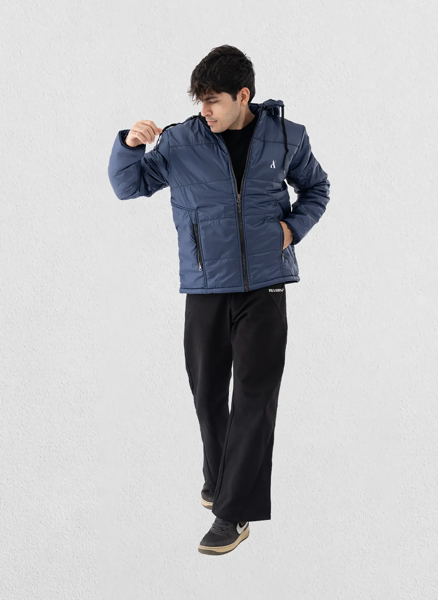 Aashi Men Full-sleeved with Detachable hood Quilted Bomber winter Jacket