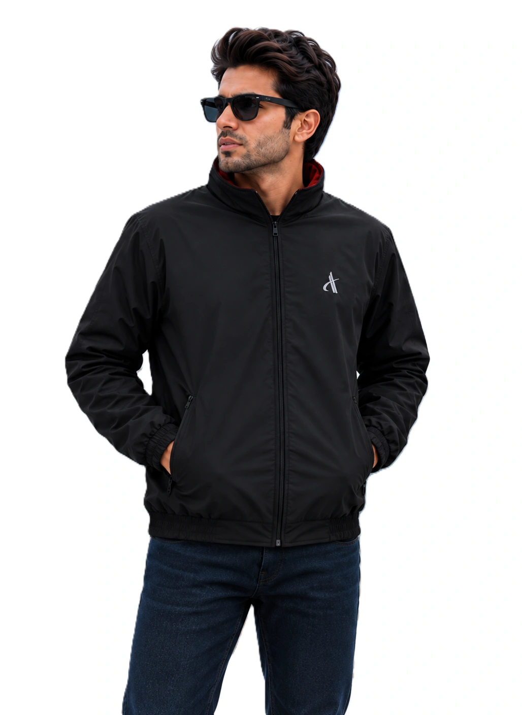 Aashi Men Reversible Windcheater Jacket – Stylish 2-in-1 Lightweight Outerwear